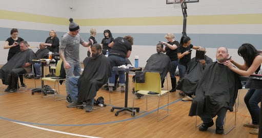 DaySmart volunteer haircut